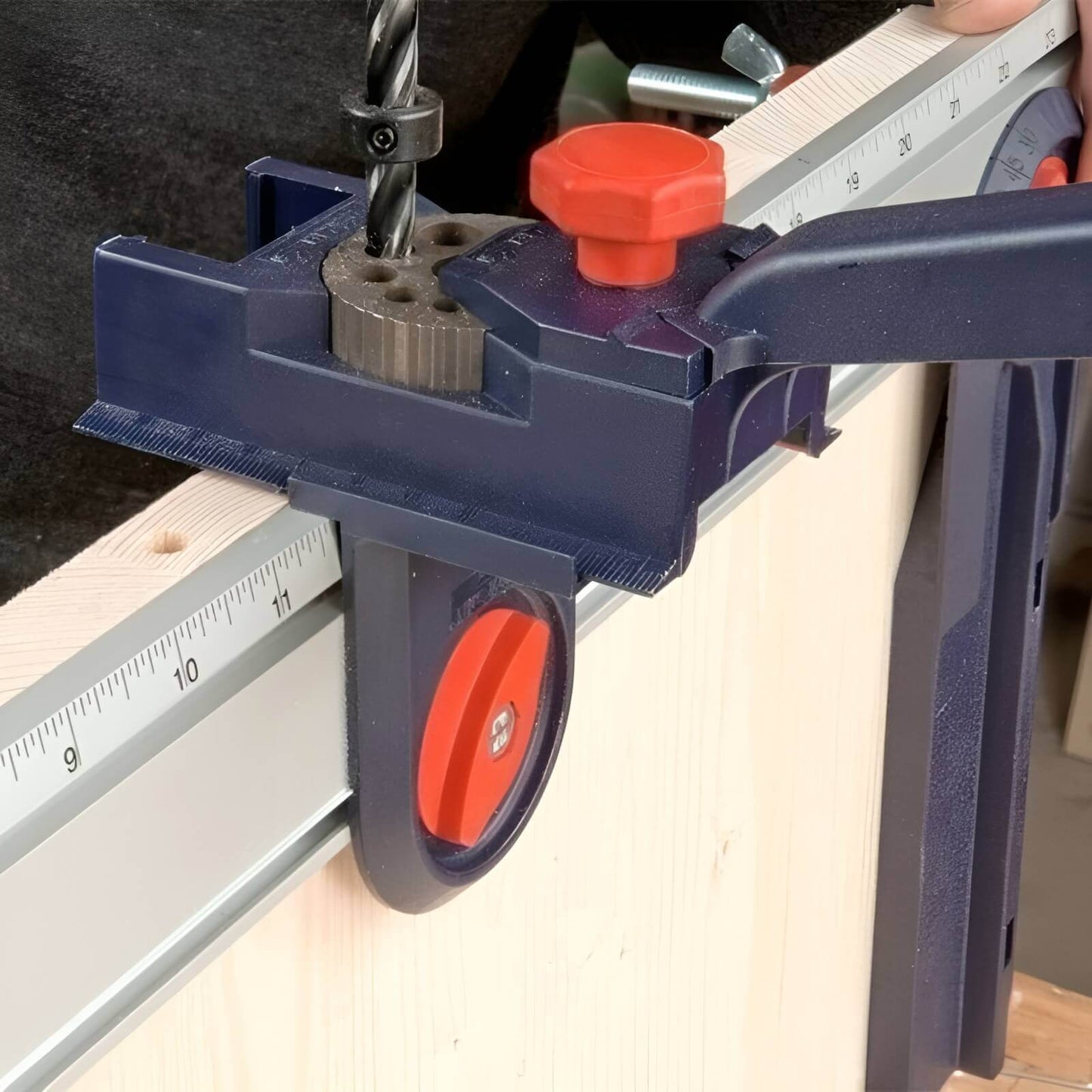 Multi Function Dowel Drill Guide Woodworking Drill Guide Jig for Accurate Straight Hole Drilling