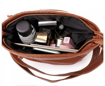Multi Pocket Crossbody Shoulder Bag Adjustable Strap Large Capacity Everyday Travel Bag