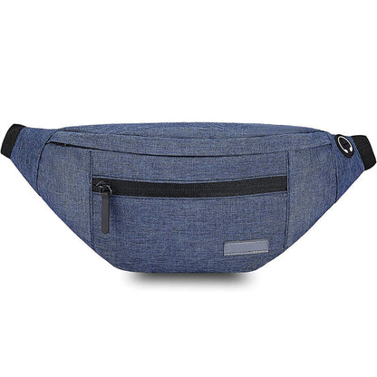 Multifunction Crossbody Waist Bag with Zipper Pockets Adjustable Strap Belt Bag