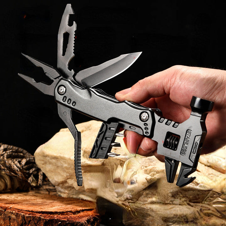 Multifunction Hammer Multi Tool 7 in 1 Portable Survival Hammer for Camping Repair and DIY