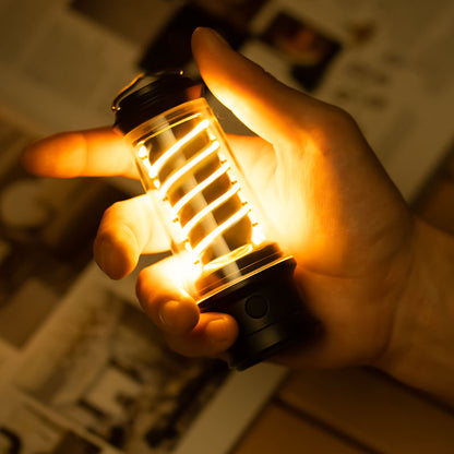 Multifunction LED Camping Lantern Adjustable Light Rechargeable Outdoor Lamp