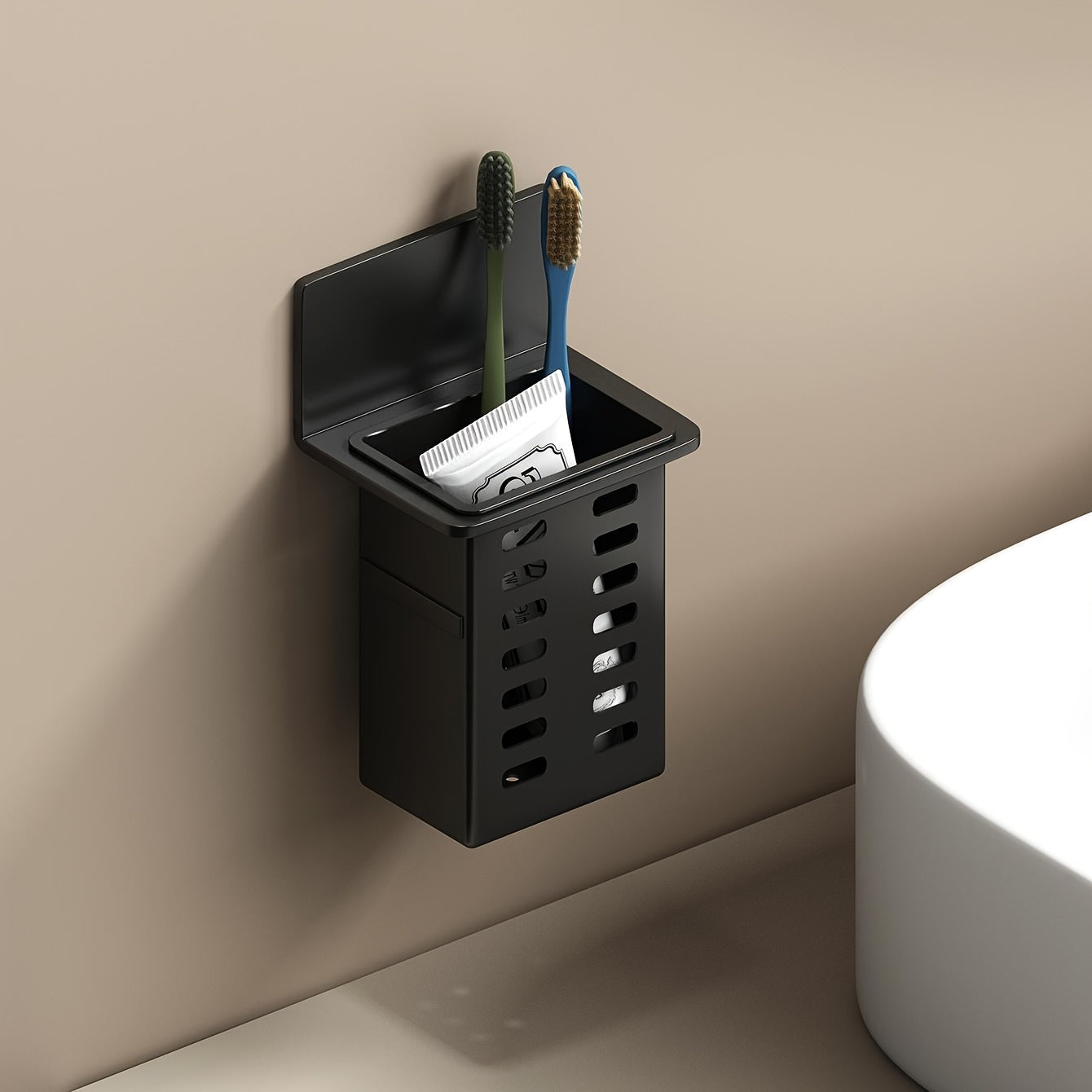 Multifunction Wall Shelf for Bathroom and Kitchen No Drill Self Adhesive Storage Rack