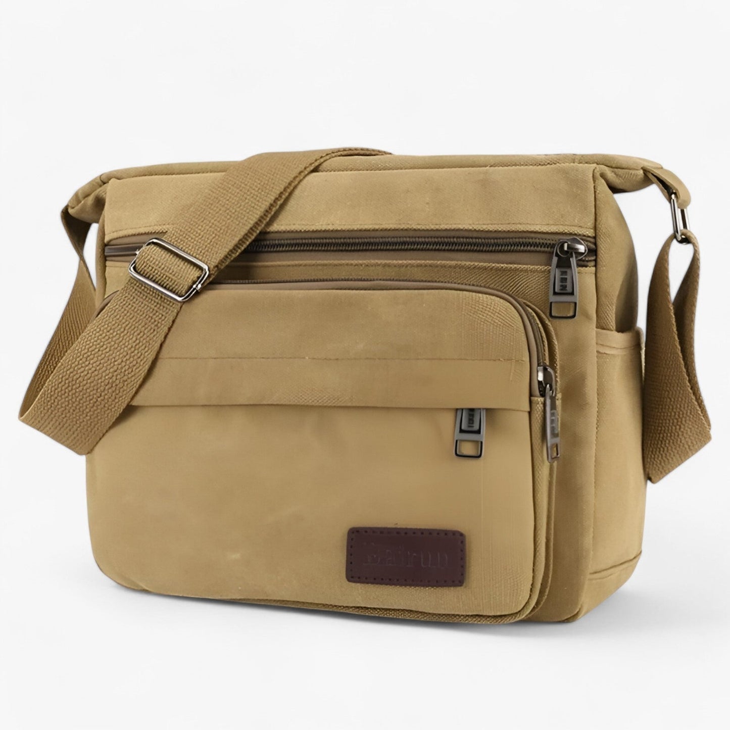 Multifunctional Canvas Shoulder Bag for Men Large Capacity Everyday Carry