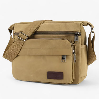 Multifunctional Canvas Shoulder Bag for Men Large Capacity Everyday Carry
