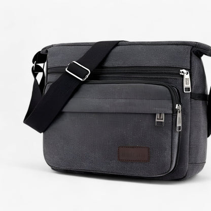 Multifunctional Canvas Shoulder Bag for Men Large Capacity Everyday Carry