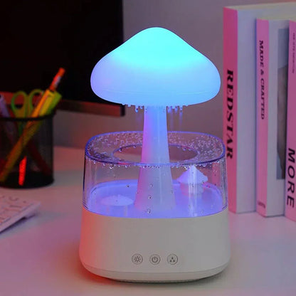 Mushroom Cloud Rain Humidifier Air Purifier Night Light