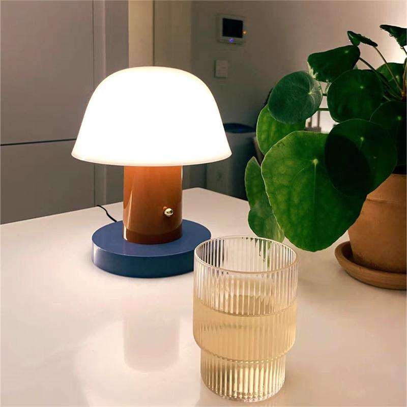 Mushroom Table Lamp Decorative Ambient Bedside Desk Light Bedroom Nightstand
