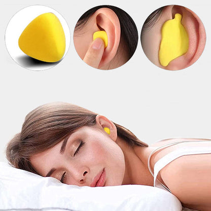 Noise Cancelling Earplugs Soft Moldable Silicone Ear Plugs for Sleeping Swimming Travel Sound Reduction