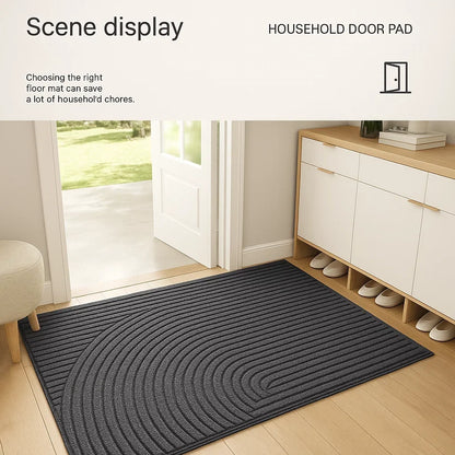 Non-Slip Door Mat Textured Dirt Trapping Entrance Floor Mat