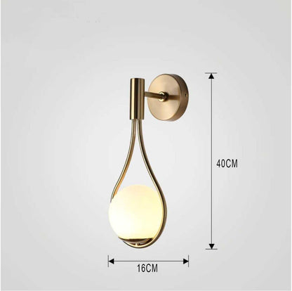 Nordic Style Wall Light Iron Contemporary Ambient Home Lighting