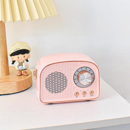Nostalgix Retro Radio Bluetooth Speaker Vintage Design Wireless Sound System