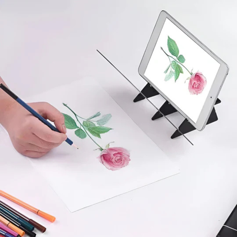 Optical Drawing Board Transparent Tracing Pad Smartphone Tablet Art Projector