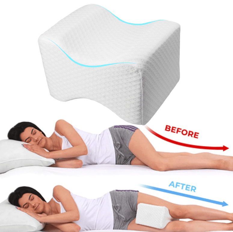 Orthopedic Leg Pillow – Memory Foam Knee & Leg Support Cushion for Side Sleepers