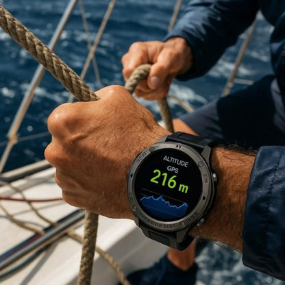 Outdoor GPS Hiking Smartwatch with Emergency SOS and Advanced Activity Tracking