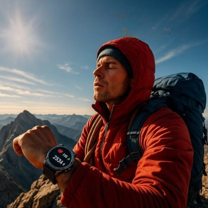 Outdoor GPS Hiking Smartwatch with Emergency SOS and Advanced Activity Tracking