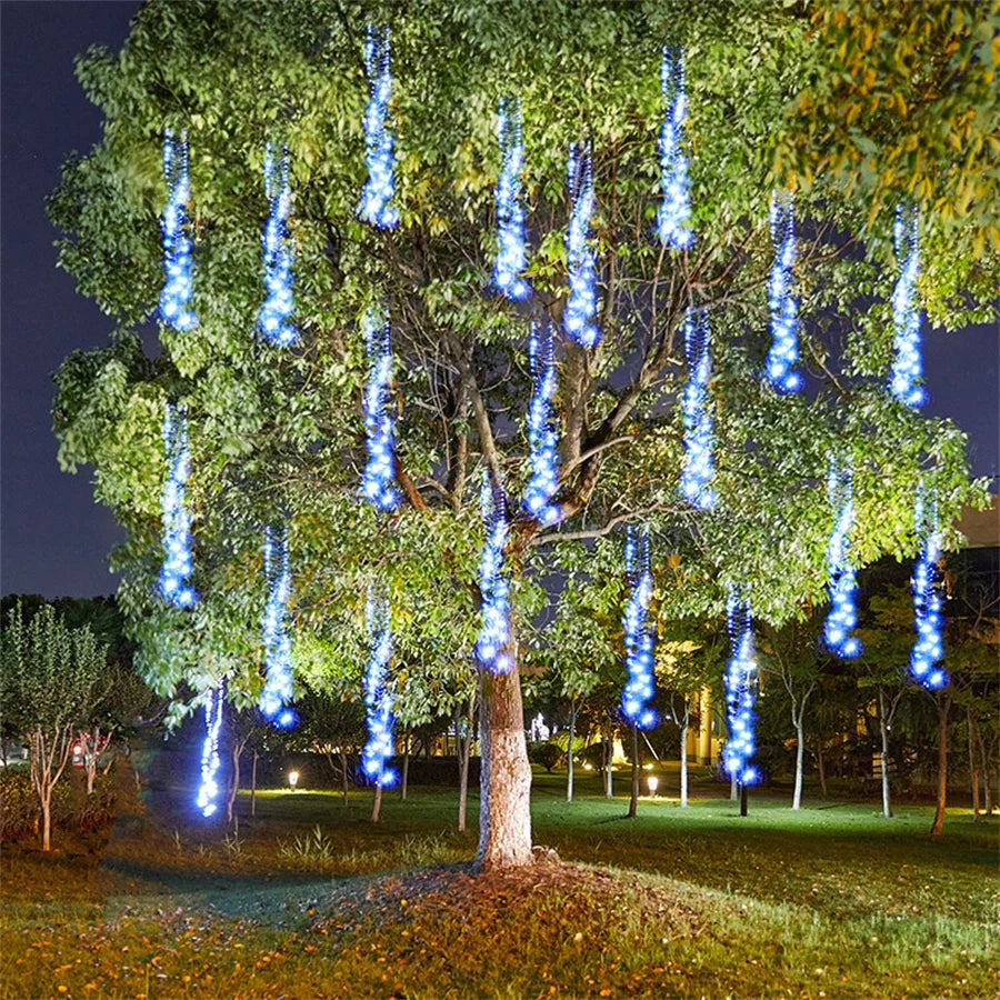 Outdoor LED Meteor Shower Lights Enchanting Decorative String Lights