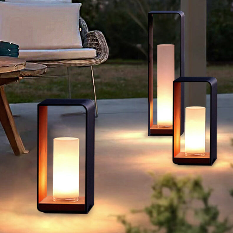 Outdoor LED Square Light Modern Patio Garden Pathway Fixture