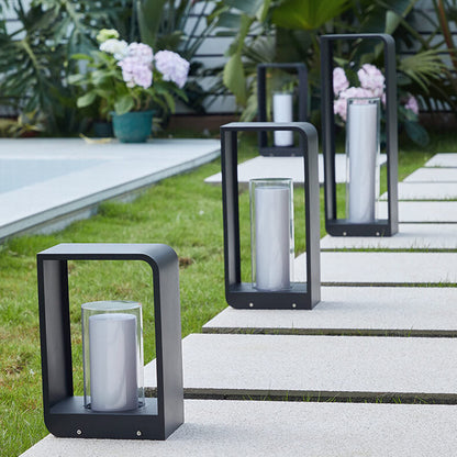 Outdoor LED Square Light Modern Patio Garden Pathway Fixture