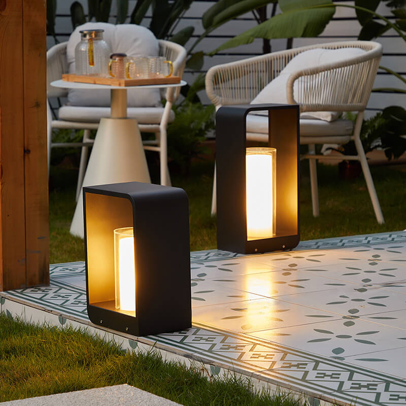 Outdoor LED Square Light Modern Patio Garden Pathway Fixture