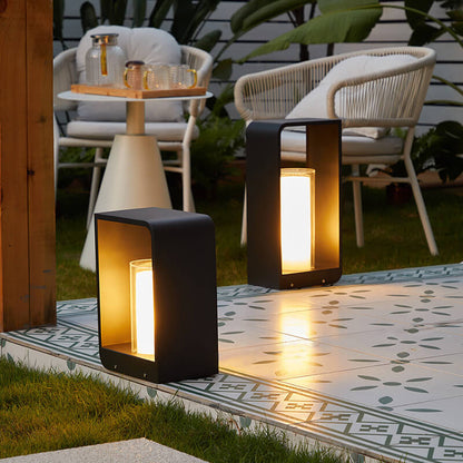 Outdoor LED Square Light Modern Patio Garden Pathway Fixture
