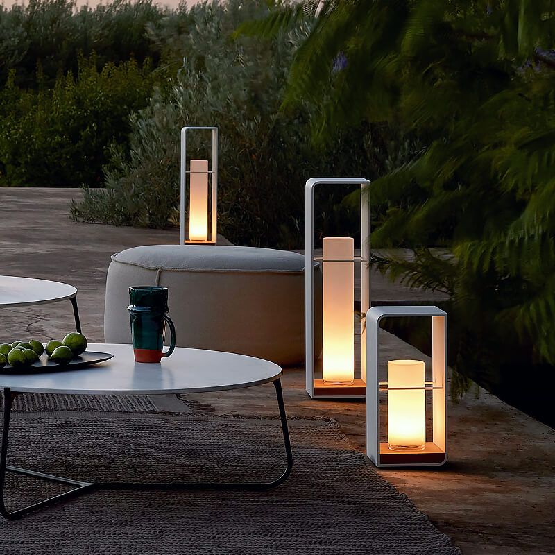Outdoor LED Square Light Modern Patio Garden Pathway Fixture