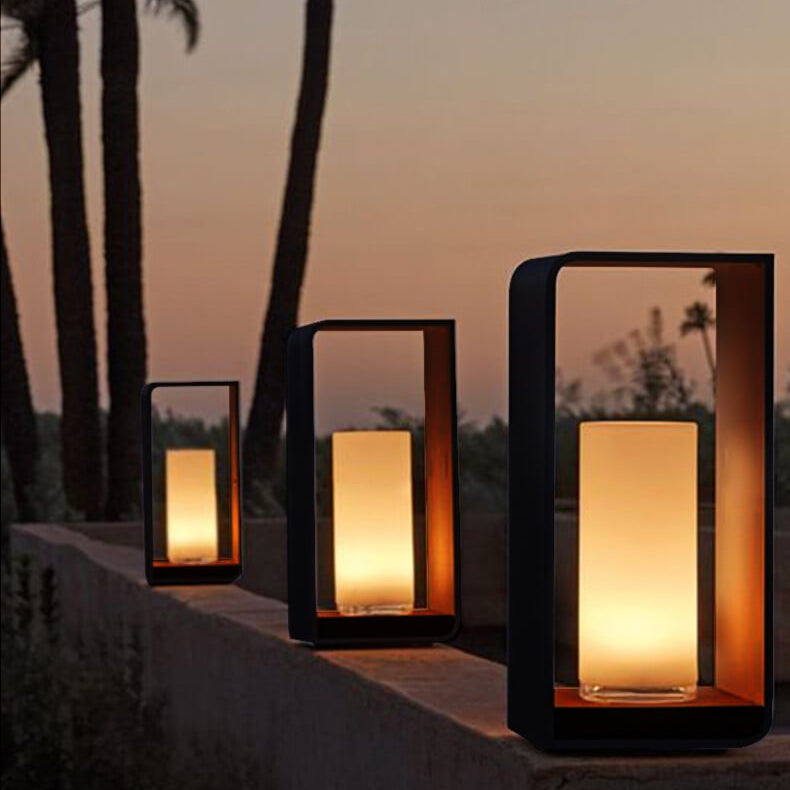 Outdoor LED Square Light Modern Patio Garden Pathway Fixture