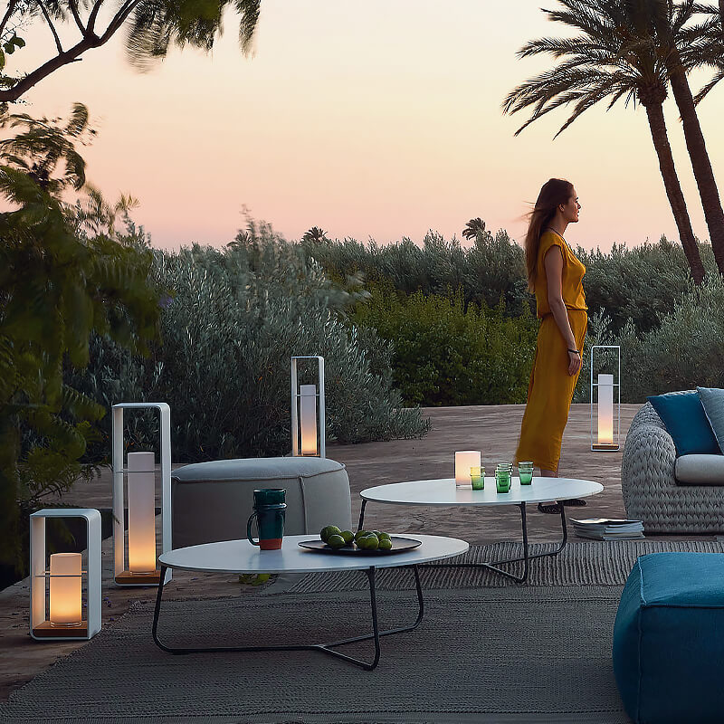 Outdoor LED Square Light Modern Patio Garden Pathway Fixture