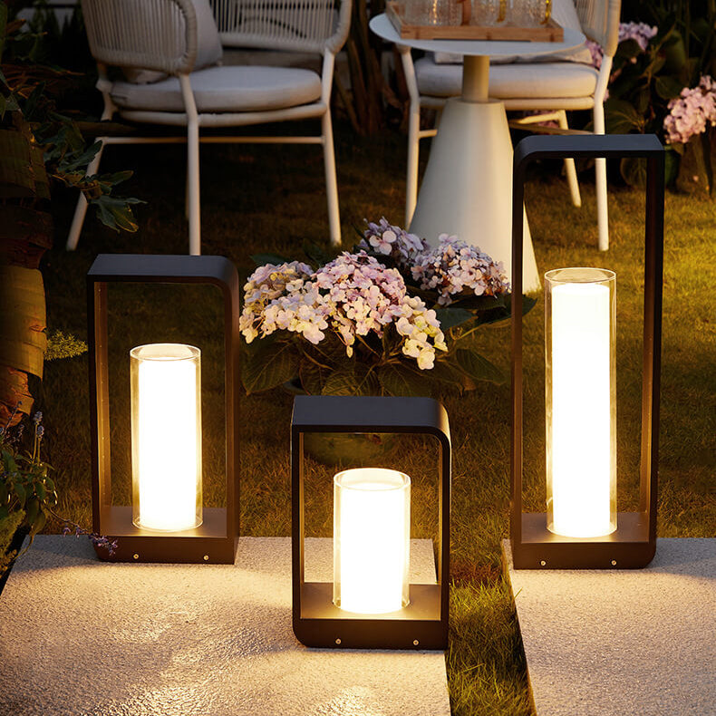 Outdoor LED Square Light Modern Patio Garden Pathway Fixture