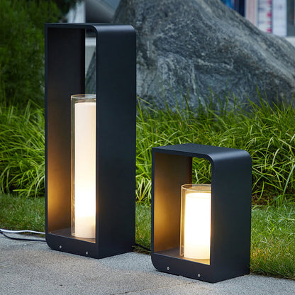 Outdoor LED Square Light Modern Patio Garden Pathway Fixture