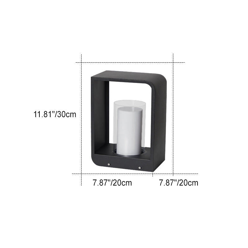 Outdoor LED Square Light Modern Patio Garden Pathway Fixture