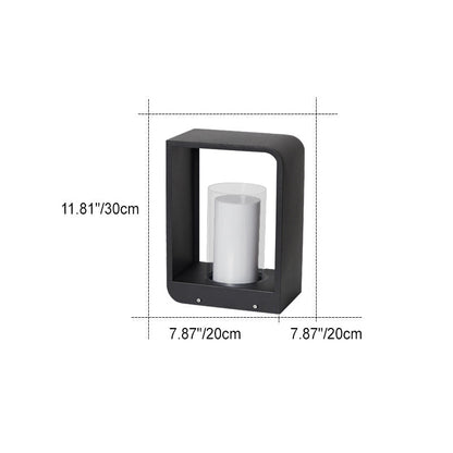Outdoor LED Square Light Modern Patio Garden Pathway Fixture