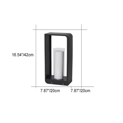Outdoor LED Square Light Modern Patio Garden Pathway Fixture
