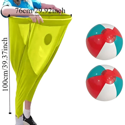 Oversized Trousers Catch Ball Game for Family Outdoor Play