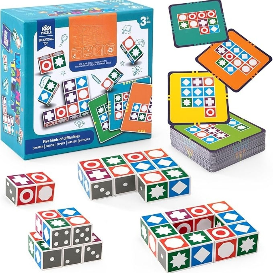 Pattern Matching Puzzle Block Game for Brain Training Memory and Cognitive Development