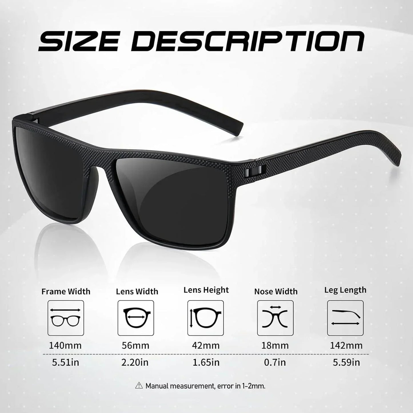 Polarized Sunglasses 3 Pack – UV400 Protection for Outdoor Activities