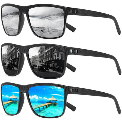 Polarized Sunglasses 3 Pack – UV400 Protection for Outdoor Activities