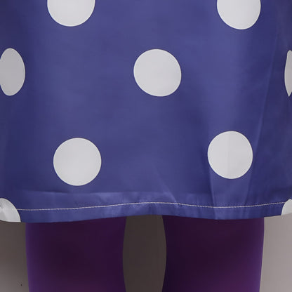 Polka Dot Halloween Cosplay Dress With Pantyhose Wig Option