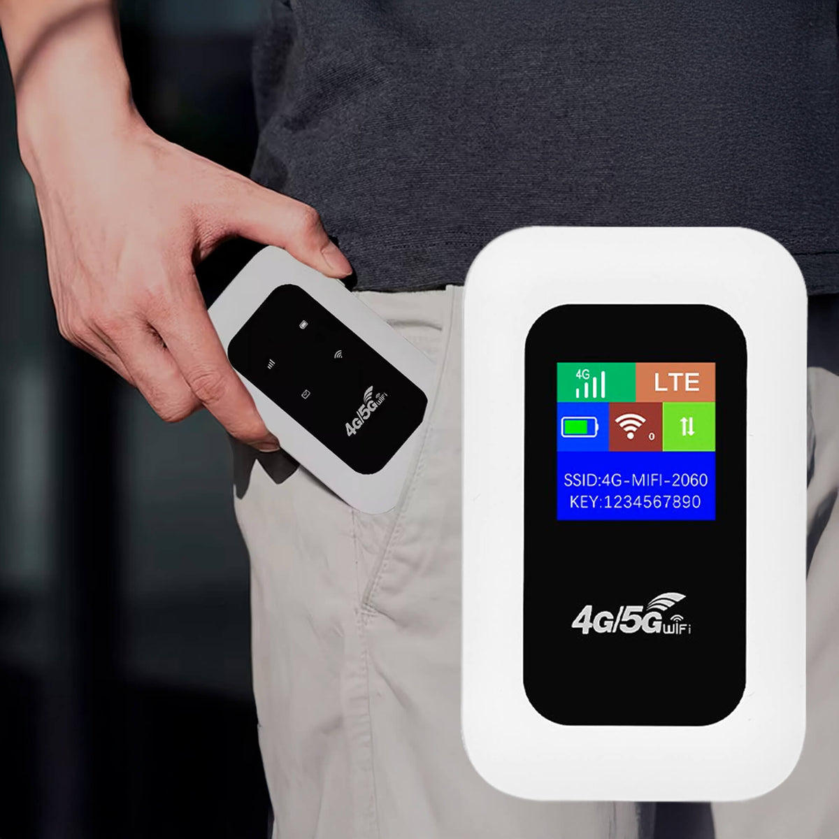 Φορητός δρομολογητής Wi-Fi 4G LTE με μπαταρία 2100mAh για ταξίδια και το σπίτι
