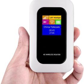 Φορητός δρομολογητής Wi-Fi 4G LTE με μπαταρία 2100mAh για ταξίδια και το σπίτι