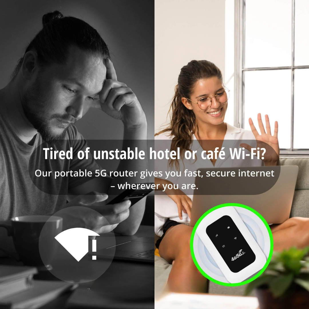 Φορητός δρομολογητής Wi-Fi 4G LTE με μπαταρία 2100mAh για ταξίδια και το σπίτι