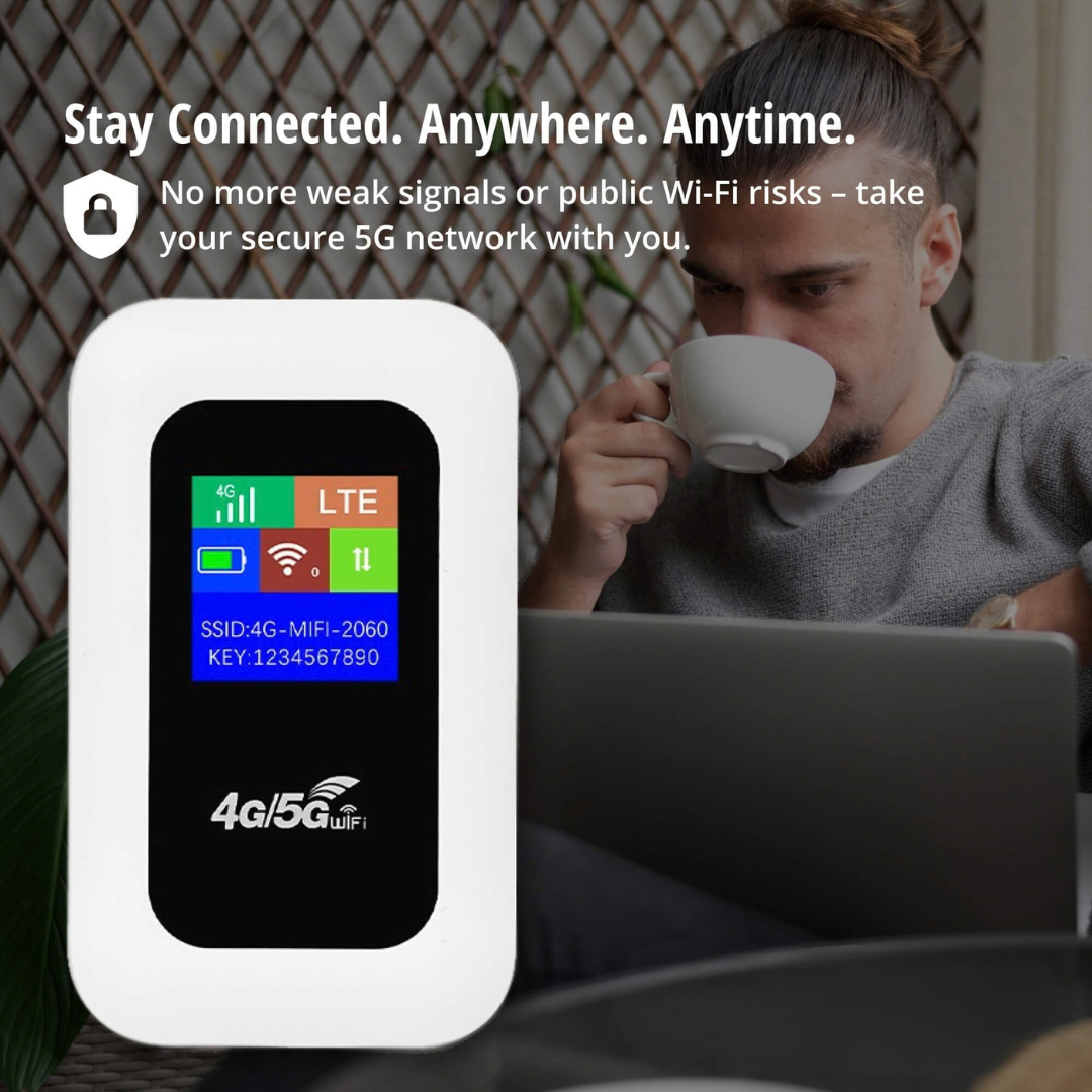 Φορητός δρομολογητής Wi-Fi 4G LTE με μπαταρία 2100mAh για ταξίδια και το σπίτι