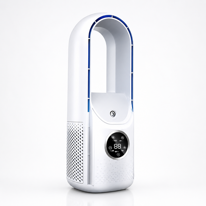 Portable Bladeless Cooling Fan Quiet Airflow Sleep Mode