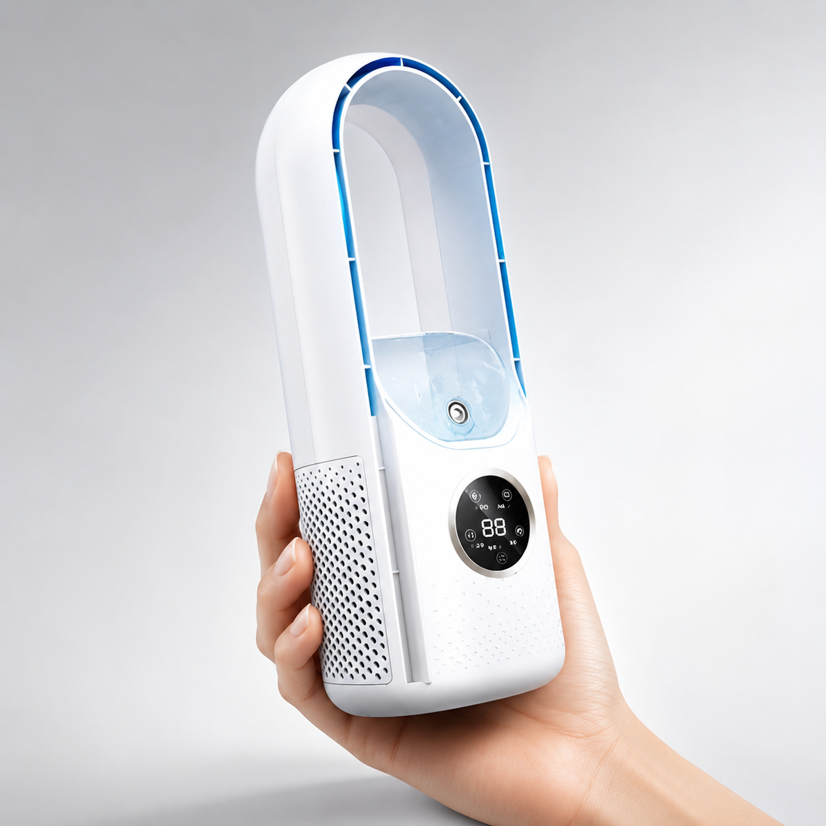 Portable Bladeless Cooling Fan Quiet Airflow Sleep Mode