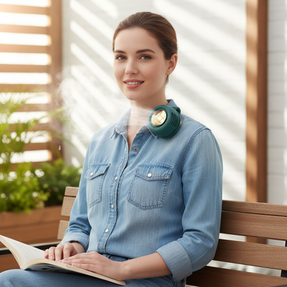 Portable Bladeless Neck Fan for Hands-Free Cooling