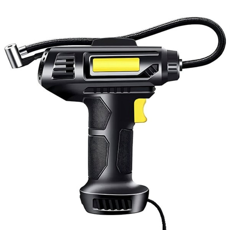 Portable Car Tire Inflator Air Compressor with Digital Pressure Display and LED Light