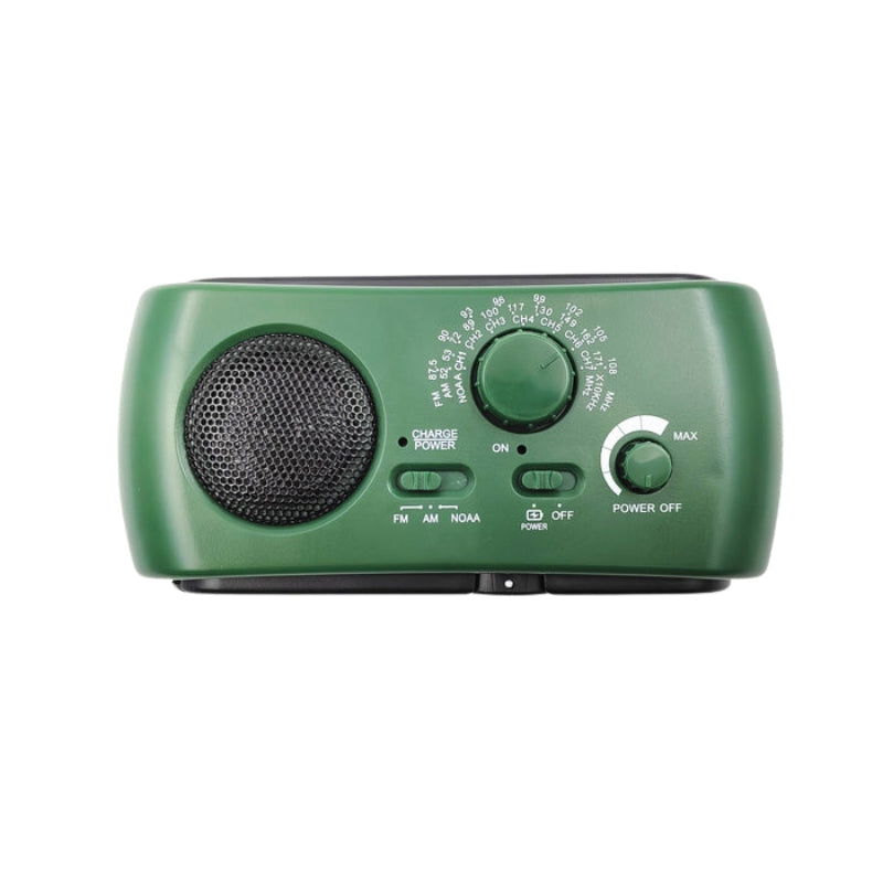 Portable Emergency Radio with Flashlight USB Charging Hand Crank Power Bank