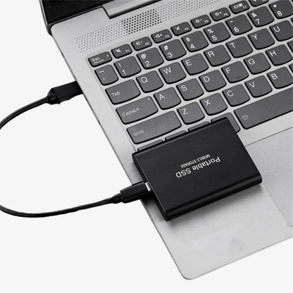 Transportabel ekstern SSD med USB C, højhastighedslager med flere kapacitetsmuligheder