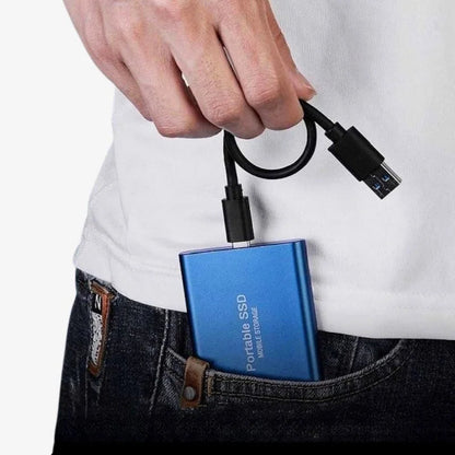 Transportabel ekstern SSD med USB C, højhastighedslager med flere kapacitetsmuligheder