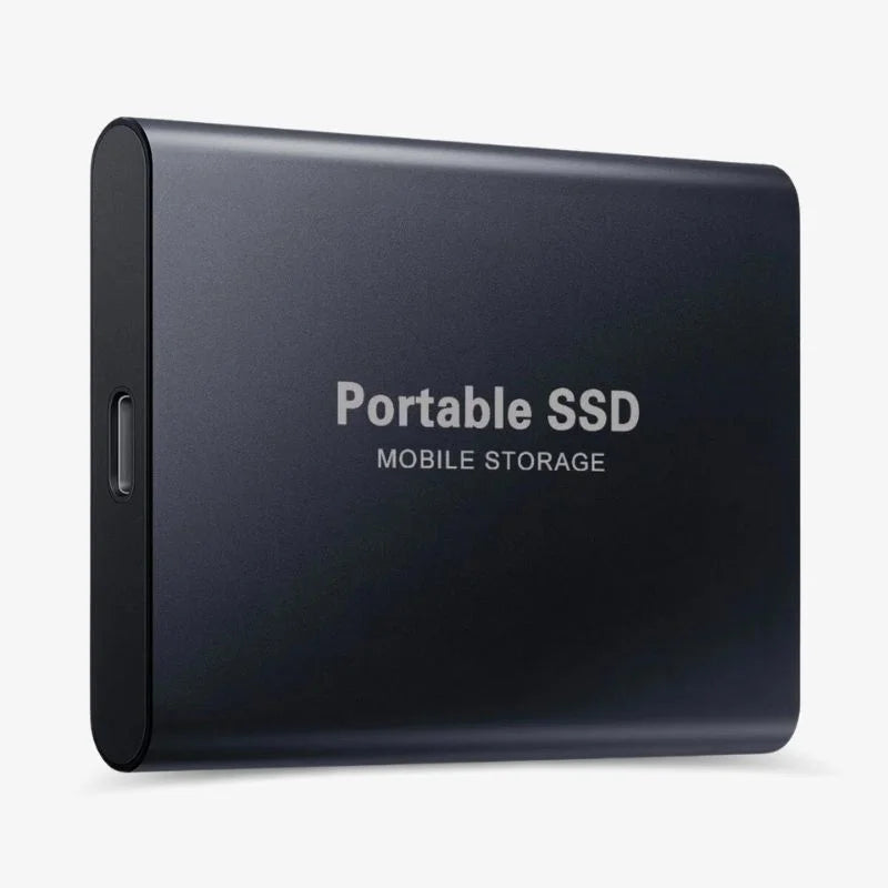 Transportabel ekstern SSD med USB C, højhastighedslager med flere kapacitetsmuligheder