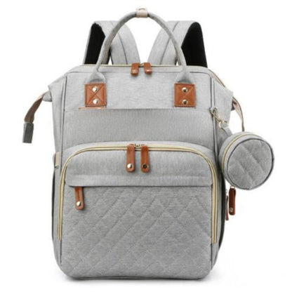 Portable Foldable Baby Diaper Bag Backpack Large Capacity Changing Station with USB Port